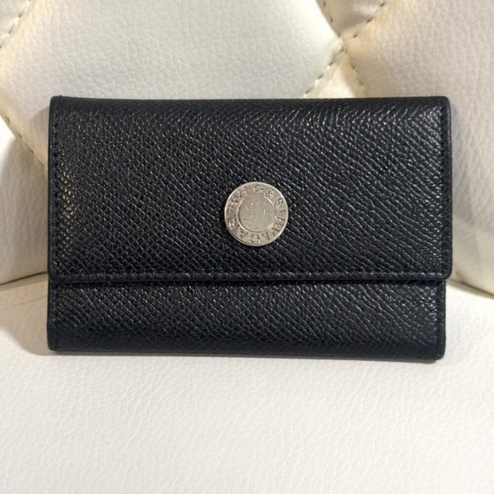 BVLGARI black leather key case - Picture 2 of 7